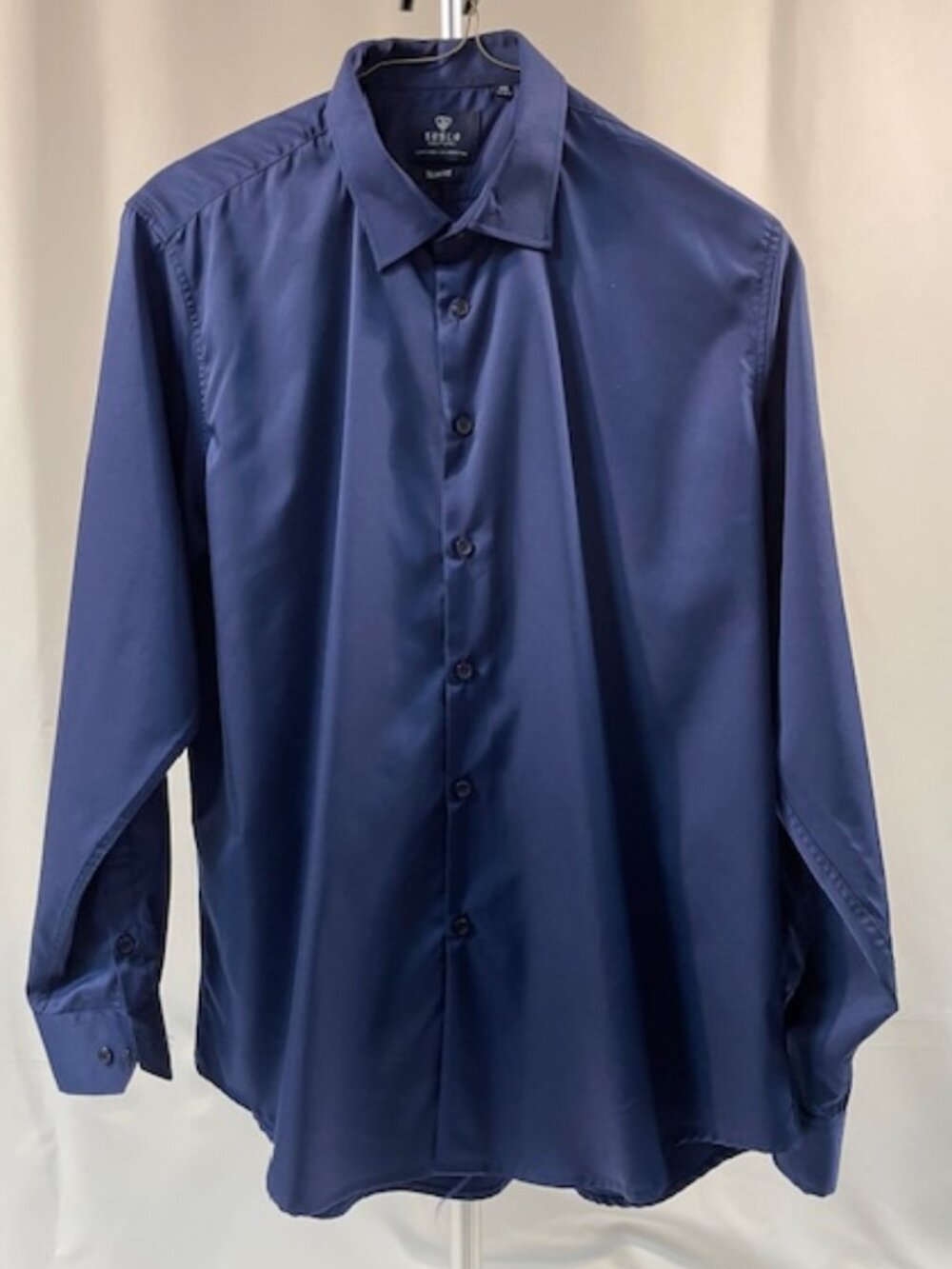 Men's SUSLO COUTURE  blue dress shirt